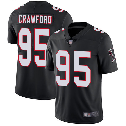 Atlanta Falcons Limited Black Men Jack Crawford Alternate Jersey NFL Football 95 Vapor Untouchable